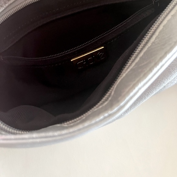 Metallic leather wristlet by Cache. - Picture 4 of 7